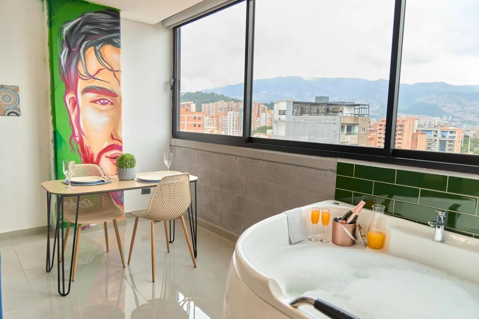 Estadio Jacuzzi Haven Cozy Rosa Negra Suite Medellin Apartment